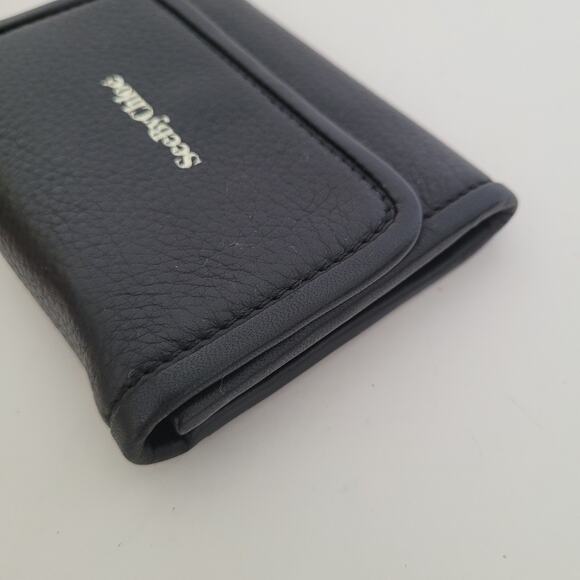 See By Chloe Card Coin Wallet Logo Small Leather Black Compact Designer - Picture 9 of 10